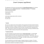 Employment Contract Free Template
