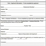 Employment Verification Form Template