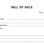 Equipment Bill Of Sale Template 