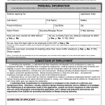 Free Application For Employment