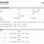 Free Application Template