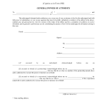 General Power Of Attorney Template
