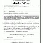 Hoa Proxy Form Template