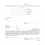 Incumbency Certificate Sample 