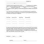 Late Rent Payment Agreement