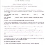 Legal Divorce Papers