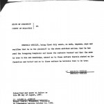 Letter Of Affidavit