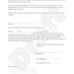 Letter Of Affidavit
