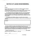 Letter Of Not Renewing Lease