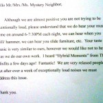 Letter To Neighbor