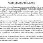 Liability Waiver Example