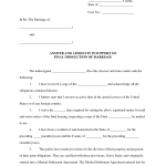 Marriage Affidavit Template