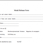 Model Release Form Template