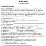 Musical Performance Contract