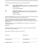Non Compete Agreement Sample Form