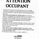 Notice To Evict 