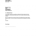 Letter Of Offer Template