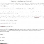 Personal Loan Repayment Agreement