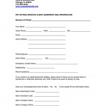 Pet Sitting Contract Template