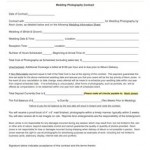 Portrait Photography Contract Template 