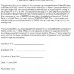 Purchase Agreement Sample