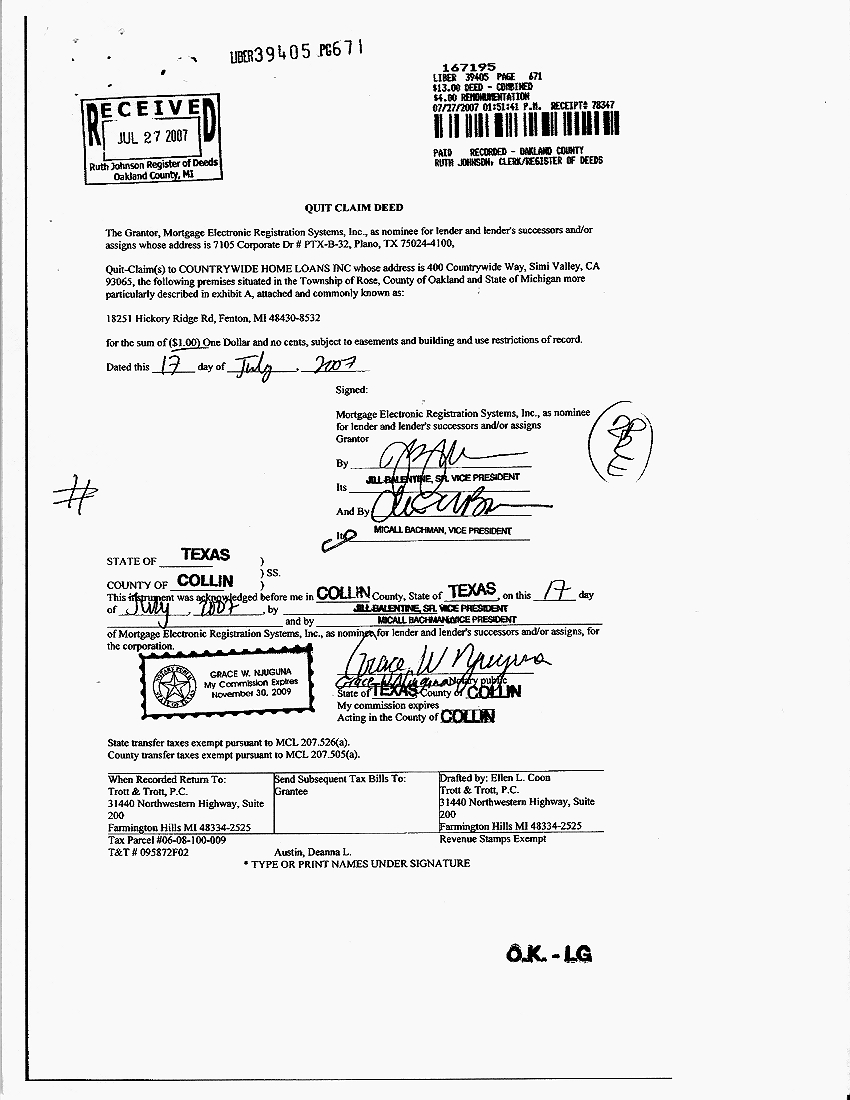 Example Of Quit Claim Deed Free Printable Documents - Vrogue