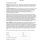 Release From Liability Form Template