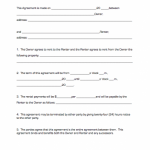 Rental Agreement Form