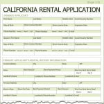 Rental Application Form 