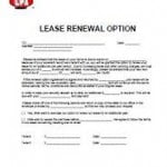 Rental Lease Renewal Form