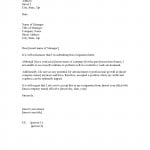 Resignation Letter