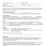 Roommate Contract Agreement Form