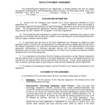 Royalty Agreement Contract