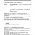 Sale Agreement Template
