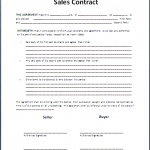 Sales Agreement Template 