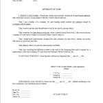 Sample Affidavit Letter