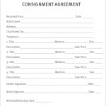 Sample Consignment Agreement Forms 