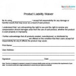 Sample Waiver Of Liability Agreement 