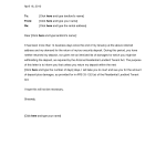 Security Deposit Refund Letter Template 