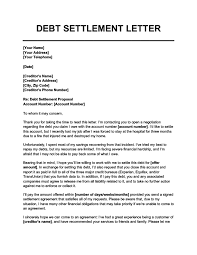 Simple Settlement Letter Example Template