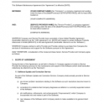 Software Support Contract Template 