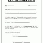 Vacate Notice Form