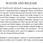 Waiver And Release Form Template