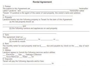 Simple Free Home Rental Application Template